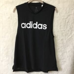 Adidas Black & White Dash Tank Top